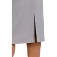 thumbnail image 4 of Fishers Finery Women's Ecofabric Ponte Stretch Long Pencil Skirt; Bodycon Slim Fit with Elastic Waist (Gray, M), 4 of 5