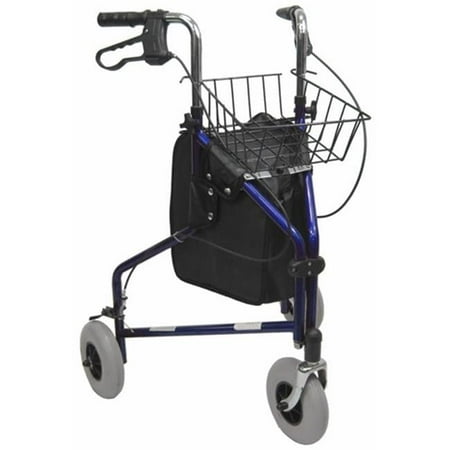 Karman Healthcare R-3600-BL 3 wheel Rollator-Blue