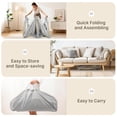 thumbnail image 5 of 71"x59"x27" Foldable Baby Playpen with Mat, Play Yard Fence for Babies Boys Girls Toddlers, Large Playard W/ 300D Fabric for Infant and Kids, 5 of 7