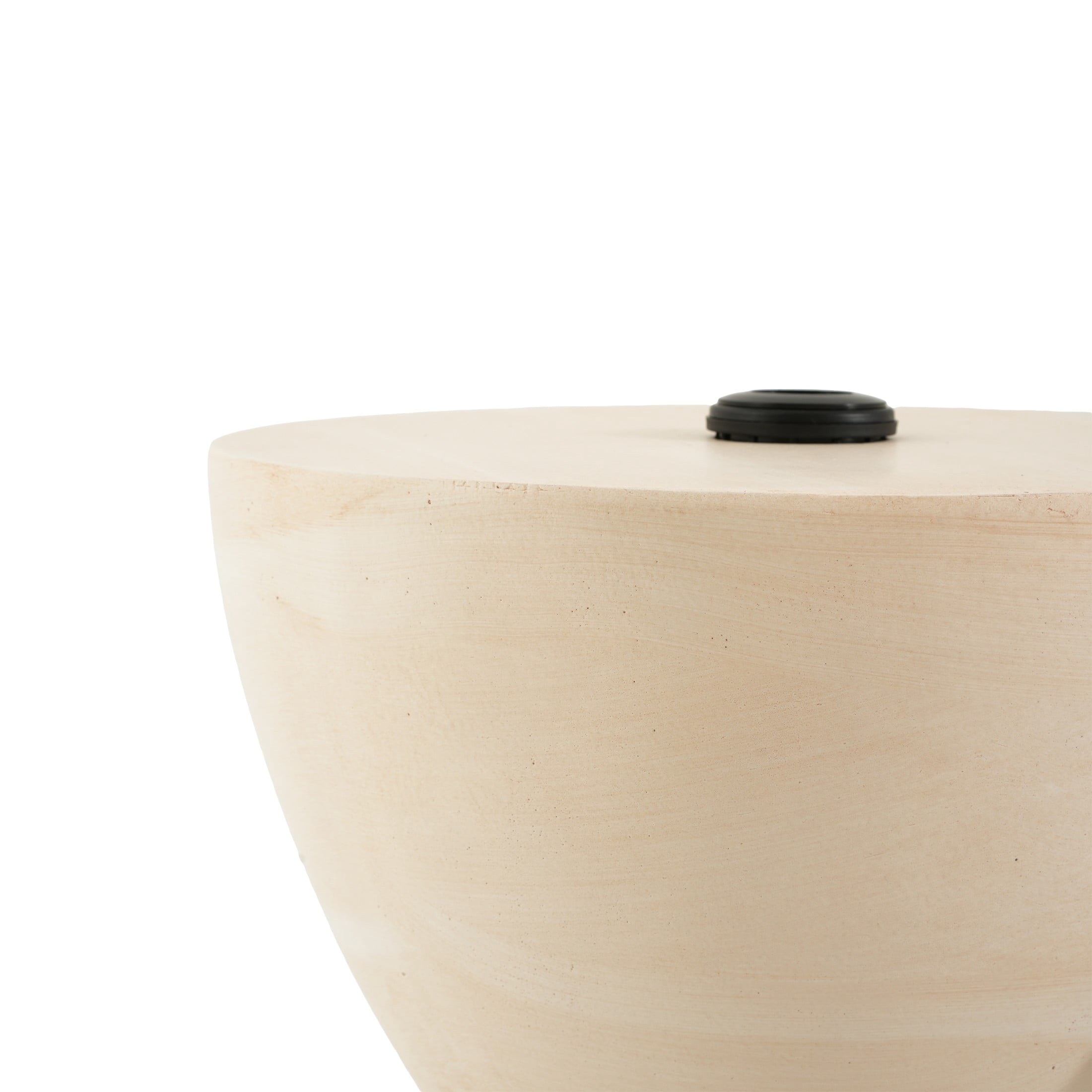 Christopher Knight Home Outdoor Hourglass MGO Umbrella Base Side Table, Sand Fillable, Beige