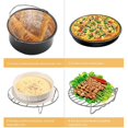 thumbnail image 4 of Juego de accesorios para freidora de aire 12 en 1 aptos para 4.8qt-6.3qt Cake Barrel Pan Rack Mat Kit 6 piezas - kaili Sencillez, 4 of 5