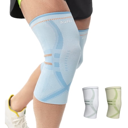 Compression Knee Brace for Women & Men, 2 Pack AOCELL Knee Sleeve Support for Knee Joint Pain Relief, ACL, Meniscus Tear, Arthritis
