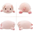 thumbnail image 2 of Almohada De Juguete De Cerdo De Felpa Gordita Muñeca De Cerdo De Peluche Rosa Cojín De Cerdo Lindo Juguetes De Peluche, Regalo De Cumpleaños 40 Cm, Ojos Redondos, 2 of 5