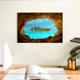 thumbnail image 3 of Elephant Stock Secret Island Wall Art - Horizontal Canvas Wall Art - Living Room Wall Decor - Beach Canvas - Turquoise And Brown Decor - 12" x 8", 3 of 8