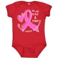 thumbnail image 3 of Inktastic Love, Care, Cure Breast Cancer Awareness Pink Ribbon Boys or Girls Baby Bodysuit, 3 of 5
