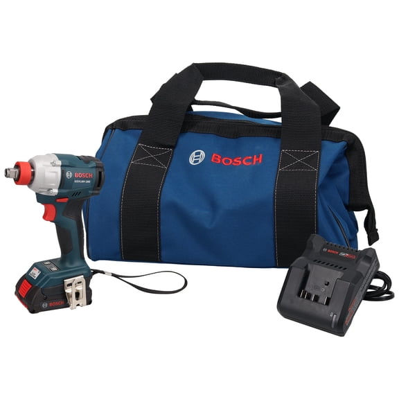 Restored BOSCH GDX18V-285B12 18V Brushless Mid Torque 2-in-1 Impact Wrench/Driver Kit (Reconditioned) (Refurbished)