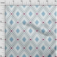 thumbnail image 3 of oneOone Polyester Spandex Baby Blue Fabric Check Craft Projects Decor Fabric Printed By The Yard 56 Inch Wide, 3 of 4