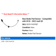 thumbnail image 2 of Rear Brake Pad Sensor - Compatible with 2018 - 2022 Audi Q5 2019 2020 2021, 2 of 2