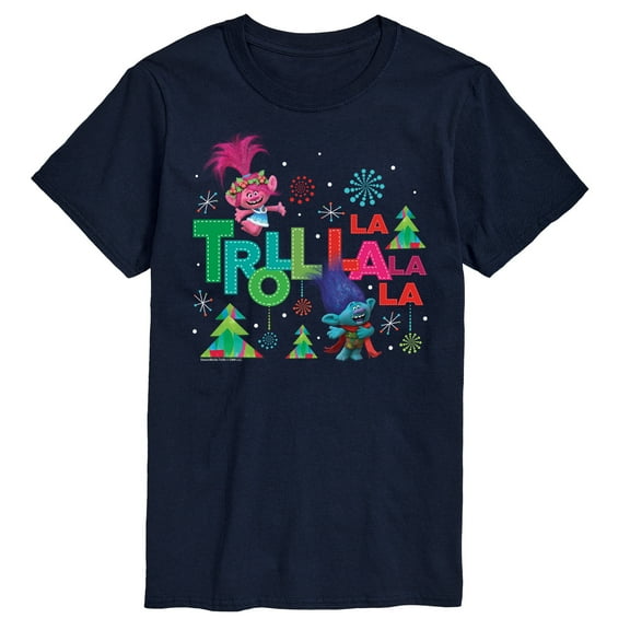 Trolls Movie - Christmas - Troll La La La La - Poppy & Branch - Men's Short Sleeve Graphic T-Shirt