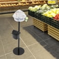 thumbnail image 5 of Food Sample Display Stands 43.31In Height Black Food Service Demo Stand with Toothpick Holder & Garbage Bin for Supermarkets, Shopping Centers, 5 of 12