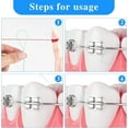 thumbnail image 3 of 100 PCS Floss Threaders, Deep Clean Dental Floss Threader for Braces, Bridges and Implants Multifunctional Floss Aids, Nylon Loop Design (Pack of 2, Blue), 3 of 5