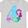 thumbnail image 4 of Inktastic Fourth Birthday Mermaid Girls Toddler T-Shirt, 4 of 5