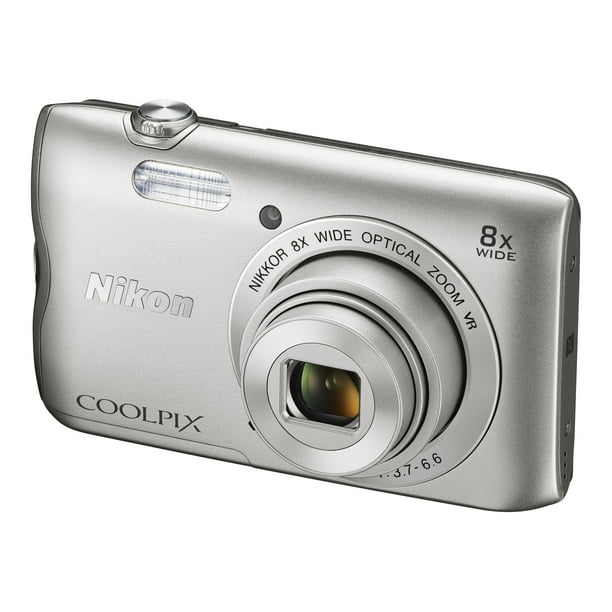 richting Ontwikkelen Reusachtig Nikon Coolpix A300 20.1 Megapixel Compact Camera, Silver - Walmart.com