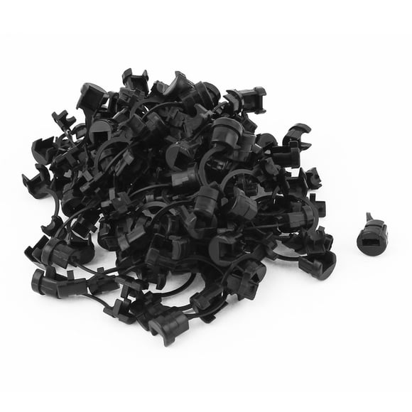 100 Pcs Redondo Cable Alivio de Tensión Bush Grommet 12mm de Longitud