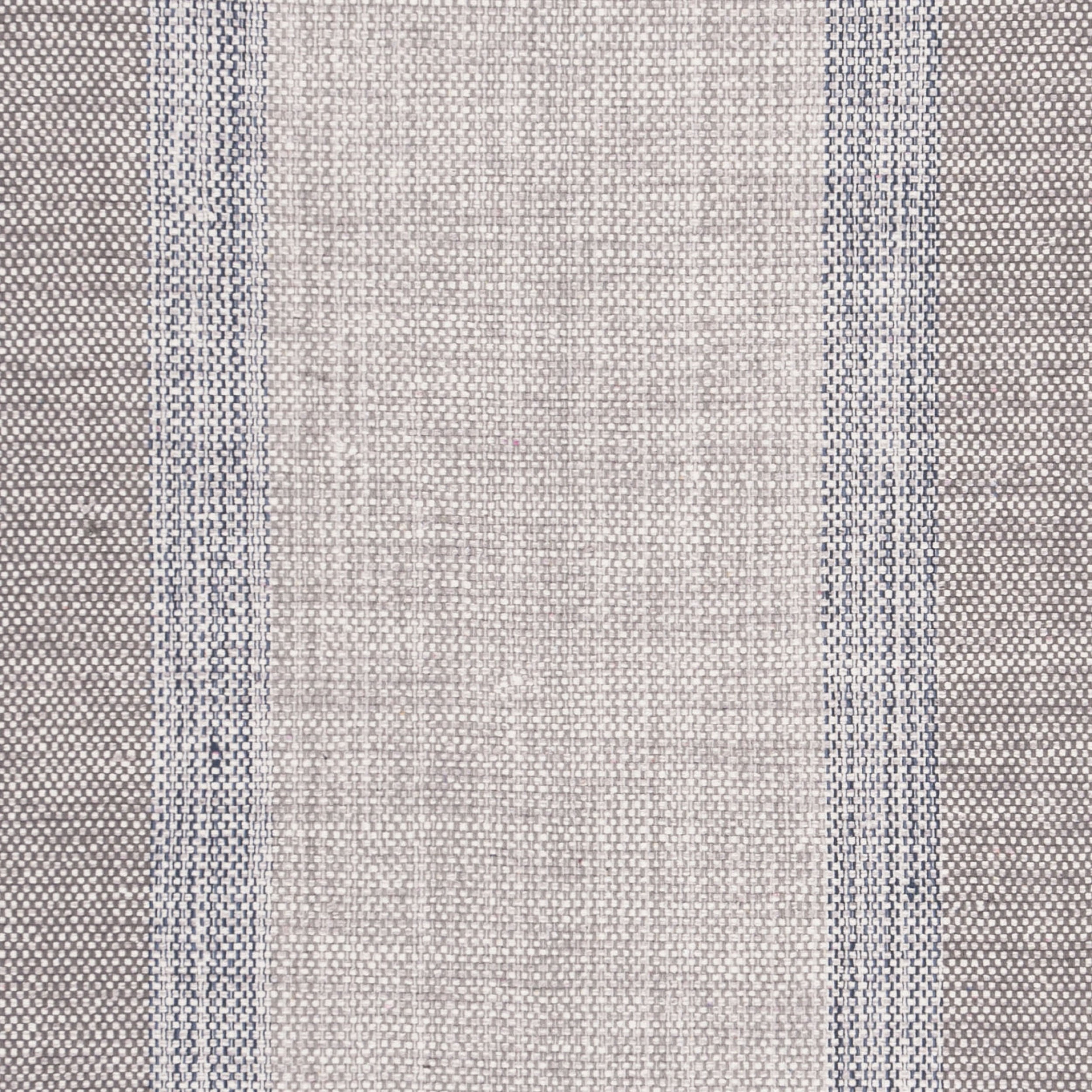 SAFAVIEH Montauk Sharlene Solid Striped Cotton Runner Rug, Blue/Grey, 2'3" x 7'