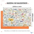 thumbnail image 6 of Yayeee Doormat for Inside 20"x32" Absorbent Low-Profile Washable Non-Slip Rubber Backed Entryway Rug, Watercolor Wildflowers, 6 of 8