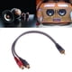 thumbnail image 4 of 1 unidad de 30cm, 1 RCA macho a 2 RCA hembra, Cable divisor OFC para sistema de Audio de coche, 4 of 6