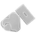 thumbnail image 2 of 1 juego de moldes de silicona con forma de corazón, moldes de silicona para marcos de fotos, moldes de silicona para resina epoxi., 2 of 7