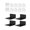 Black, variant on simhoa 4 Pieces Wall Mounted Shelves Small Floating Shelves for Bedroom Living Room Black