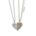 thumbnail image 6 of SmartBy 1 Set Matching Angel Couple Necklaces Magnetic Heart Angel Pendant Necklaces Romantic Love Heart Necklaces for Couples Anniversary Valentine's Day Gift, 6 of 7