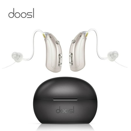  Doosl Hearing Amplifiers with Charging Case, Rechargeable Aid Digital Sound Amplifiers for Seniors