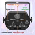 thumbnail image 4 of Luces de fiesta Qajok DJ Laser RGB LED Disco con mando a distancia, 4 of 6