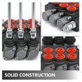 thumbnail image 2 of 3 Spool Hydraulic Control Valve 11 GPM, Hydraulic Directional Control Valve Double Acting for Tractors, Loaders, Tanks - 1/2" Ports, 2 of 7