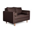 thumbnail image 4 of Sofá Love Seat 2 Plazas Lino Chocolate Modelo Fallon, 4 of 7