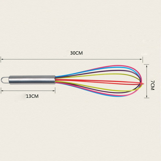 Agiferg Kitchen Premium Silicone Whisk With Heat Resistant Non-Stick Silicone Whisk Cook