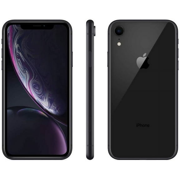 Restored Premium Apple iPhone XR - Fully Unlocked - 64 GB Black (Refurbished)