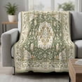 thumbnail image 2 of Southwestern Sage Green Blanket Soft Cozy Warm Throw Blanket for Couch, Plush Fuzzy Flannel Fleece Blankets for Sofa, Tribal Antique Boho-Chic Heritage Bed Blankets Lightweight Gifts for Men, 40"x60", 2 of 9
