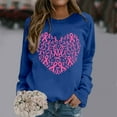 thumbnail image 2 of Fiaer,Womens Tops with Cancer Awareness Print,Crew Neck Sweatshirt Women,Loose Fit Casual Trendy Plus Size Pullover,Long Sleeve Lightweight Warm Hoodless Hoodies Dark Blue L, 2 of 4