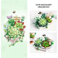 thumbnail image 3 of Juegos de bloques de construcción Rojo Verde kit de construcción de flores artificiales suculentas para adultos/adolescentes Cocina Decoración y Otros, 3 of 5