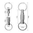 thumbnail image 3 of MYG Portable Keychain with Detachable Metal Key Ring 360° Rotation Dual Ring Buckle, 3 of 8