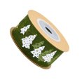 thumbnail image 3 of Creative Christmas Gift Wrapping Ribbons Strip Christmas Riband Festival Gift DIY Supplies (Green), 3 of 7