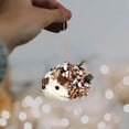 thumbnail image 6 of 1 Pcs Woodland Animal Xmas Ornaments,Lifelike Forest Animal Figurines,Animals Christmas Tree Ornaments,2D Acrylic Christmas Tree Decoration,Animal Xmas Hanging Ornament For Christmas Tree,D, 6 of 7