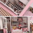 thumbnail image 3 of MOJINO Book Nook Kits for Adults- DIY Miniature House Wooden Dollhouse Model for Adults to Build,Gifts for Family Friends Coco's Wonderful Idea, 3 of 5