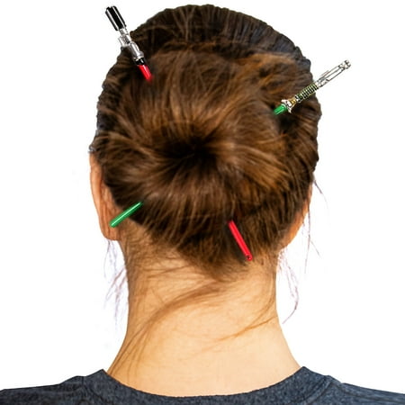 Star Wars Luke Skywalker And Darth Vader Lightsaber Hair Pins Sticks Star Wars Luke Skywalker And Darth Vader Lightsaber Hair Pins Sticks