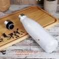 thumbnail image 5 of Botella de agua de acero inoxidable de 17 onzas líquidas Contenedores con aislamiento al vacío Mantiene las bebidas frías y calientes Vaso en blanco para sublimación Blanco, 5 of 5
