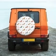 thumbnail image 6 of Salouo winter Snowflake Dachshund Print Spare Tire Cover 14-17 inch Spare Tire Protector Universal Tough Tire Wheel Cover for Trailer SUV and Truck-, 6 of 6