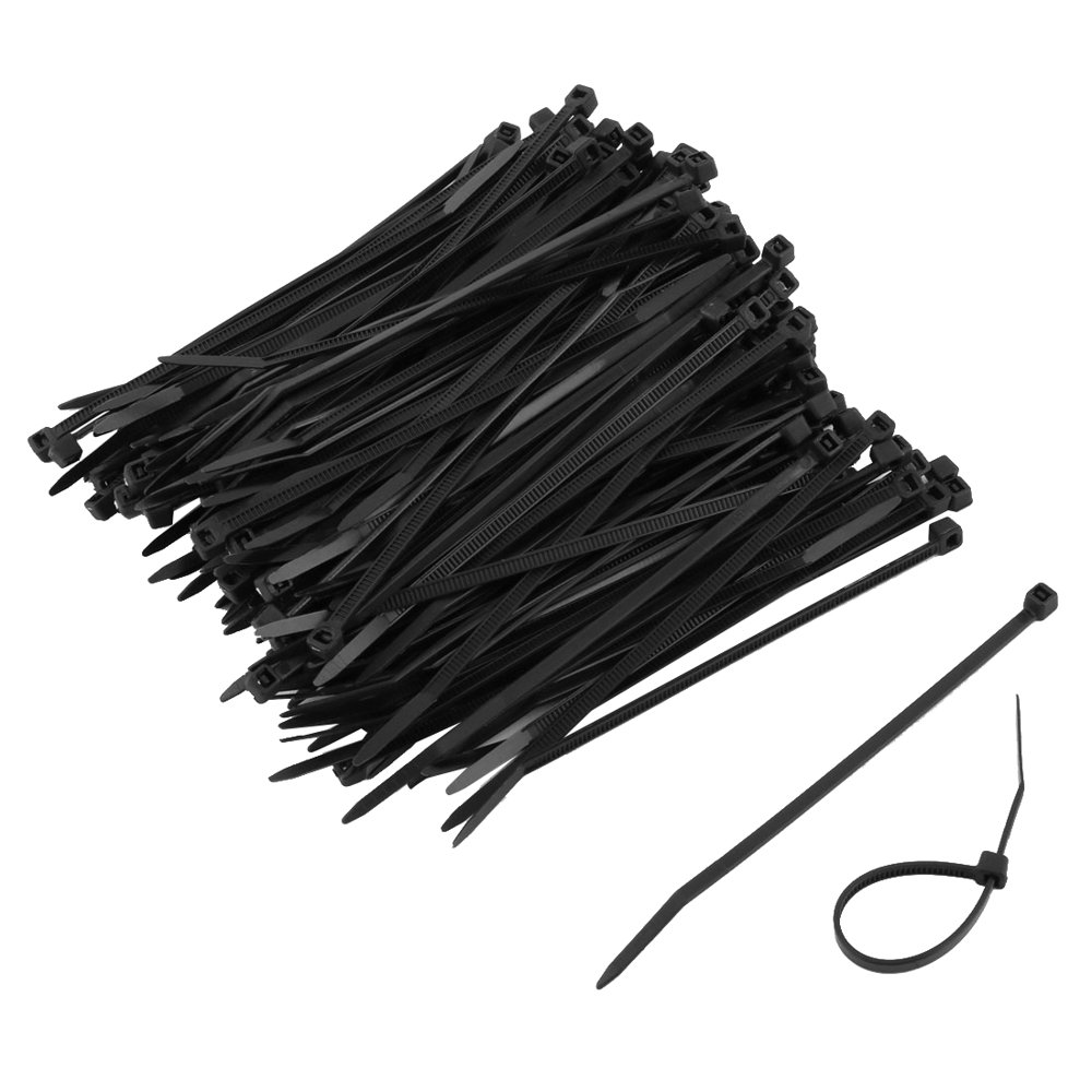 200pcs 97 x 2mm Plastic Self Locking Reusable Cable Zip Ties Fastener