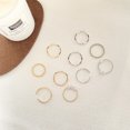 thumbnail image 5 of 5pcs/Set Women Rings Set New Boho Style Wave Shape Rings Gold Color Metal Open Rings Imitation Pearls Fingers Accessories 2, 5 of 5