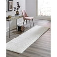 thumbnail image 1 of Unique Loom 3140753 2 ft. 6 in. x 13 ft. Solid Shag Runner Rug, Snow White, 1 of 2