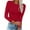 Red, variant on XFLWAM Women's Long Sleeves Crew Neck Tops Basic Stretch Slim Fit Lightweight Cozy Under Layer T-Shirts White S