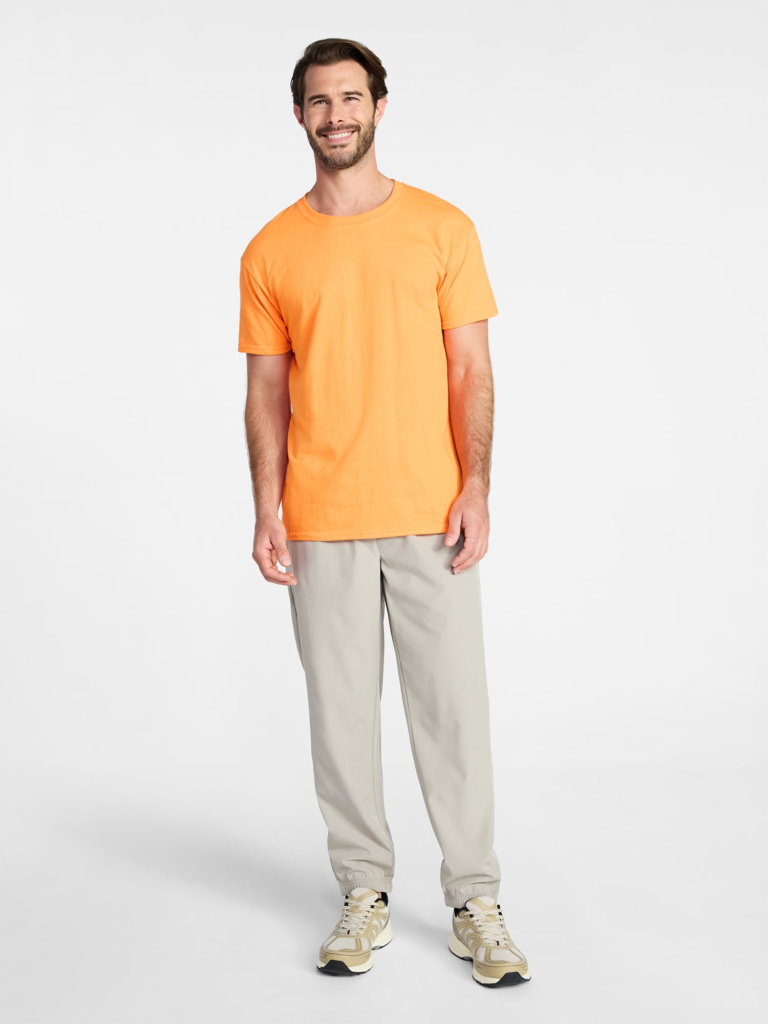 Athletic Works Men's and Big Men's Cotton Active Tee with Short Sleeves, Sizes XS-4XLT