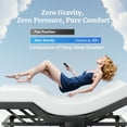 thumbnail image 5 of Adjustable Bed Frame Base Twin XL Size with Massage, Ergonomic Head&Foot Incline - Zero Gravity Electric Bed with 4 USB Ports, Nightlight, Wireless Remote, 3 Min Fast Assembly, 3 Height Options, 5 of 11