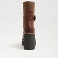 thumbnail image 5 of Sam Edelman Sidney Brandy Leather Pull On Rounded Toe Ribbed Knit Fabric Boots (Brandy Leather, 5), 5 of 6