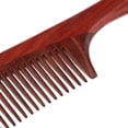 thumbnail image 3 of de material cuero Cabelludo para Desenredar Cabello Hecho No Estático Natural Sándalo Zulema Peine de cabello de madera natural, 3 of 7