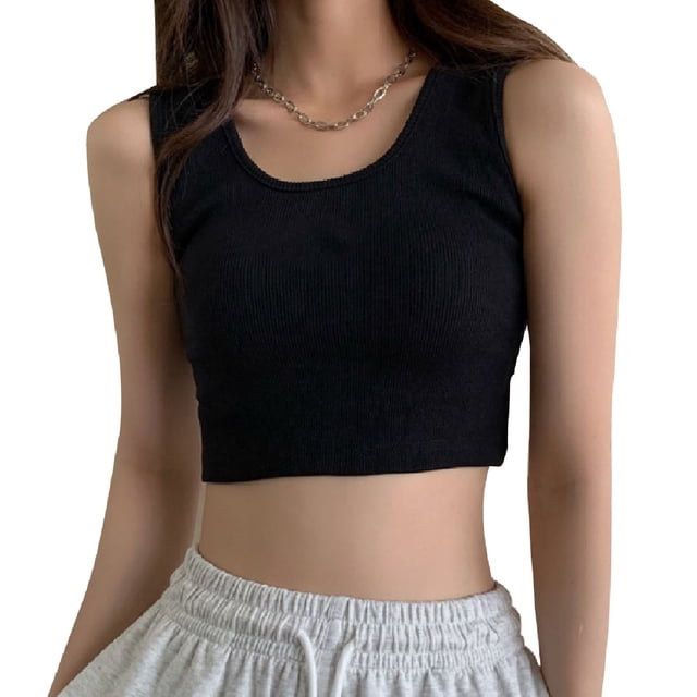 Camiseta sin mangas deportiva para mujer,Camiseta sin mangas deportiva para mujer Camiseta sin mangas de entrenamiento acanalada para mujer Camiseta sin mangas de ejercicio ajustada para mujer Impulsado por el rendimiento