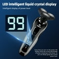thumbnail image 4 of Electric Shaver for Men 4D, Waterproof 6 in 1 Mens Grooming Kit with Nose Hair Trimmer, Hair Clippers, Beard Trimmer for Men with LED Display, Black, 4 of 13